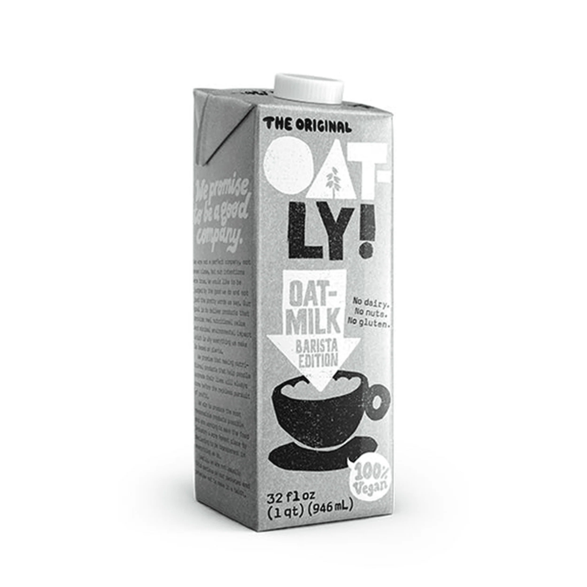 Oatly Barista Edition Oat Milk - 2 cases of 12, 32oz cartons