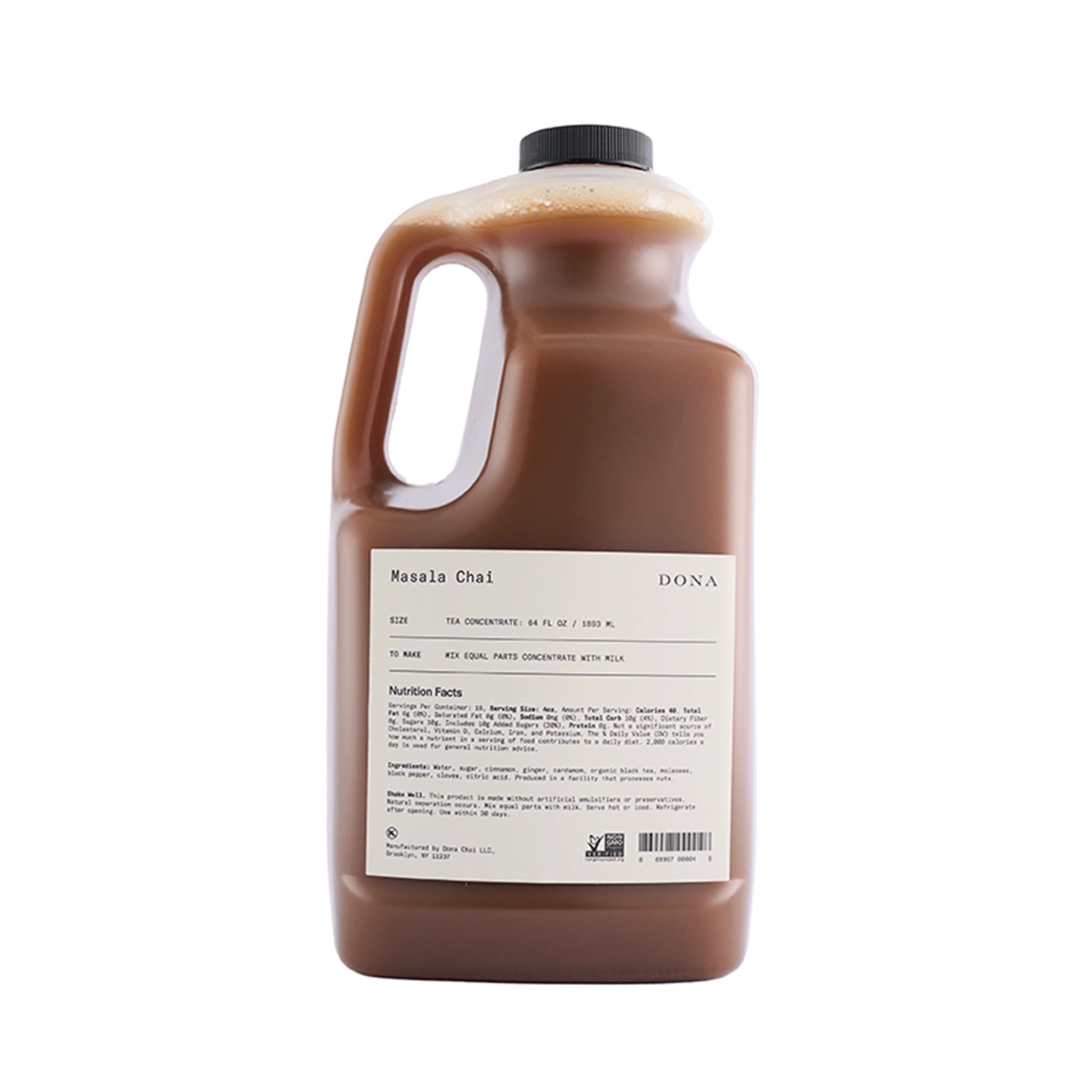 Dona 1:1 Masala Chai Concentrate 64oz